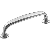 Amerock | Cabinet Pull | Polished Chrome | 3-3/4 inch (96 mm) Center-to-Center | Renown | 1 Pack | Drawer Pull | Cabinet Hand