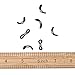 Pandahall 200pcs Adjustable Eyeglass Holders Chain Strap Holder Rubber Loop Coil Ends Beaded Jewelry Findings Black 20x5mm
