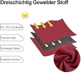 DWCN Blackout Curtains with Tiebacks 52x84 Burgundy 2 Panels Thermal Insulated view 4