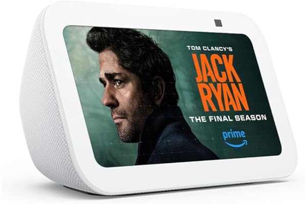 Amazon Echo Show 5 (3rd Gen, 2023 release) | Smart display with 2x the bass and clearer sound | Glacier White