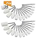 Wool Felt Polishing Bits Mandrel, Polishing Accessories Rotary Tool Buffing - 1/8 Inch Shank, 35 Pcs