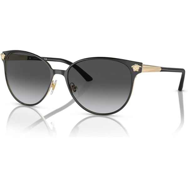 BVLGARI Sunglasses BV6088 Women\'s Sunglasses Black/Light Grey Mirror Silver 54 Amazon.com: Bvlgari BV6088 Women main image 2