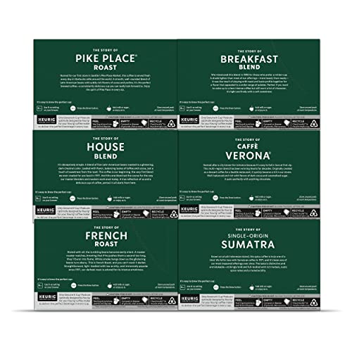 Starbucks KCup Coffee Pods—Medium & Dark Roast Variety Pack for Keurig