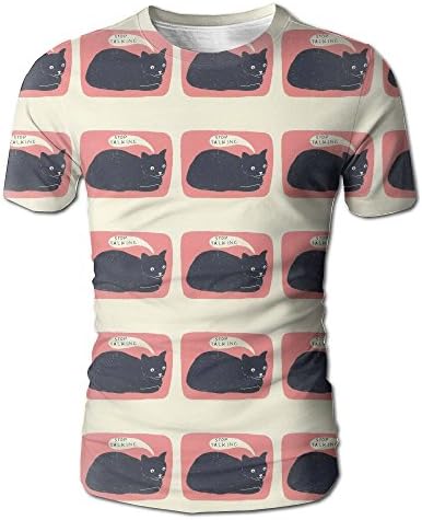 Losaha Crazy Cat Lady For Men Ladies Long Printed T Shirts Short T-Shirt Personality