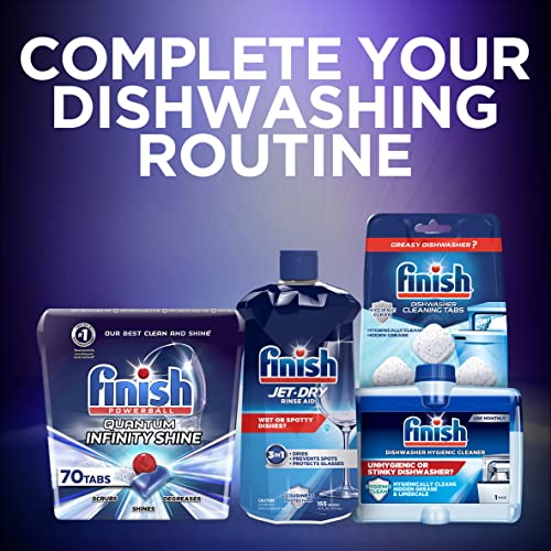 Finish Quantum Infinity Shine 70 Count Dishwasher Detergent Powerball