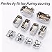 Amazicha 10 Pieces Chrome Hand Control Switch Housing Caps Harley Touring 1996-2013