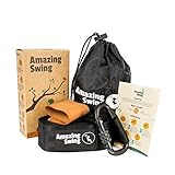 Tree Swing Hanging Kit - 10 ft. Long Swing Strap with Protective Cover & Heavy Duty Carabiner - Holds 1000 lbs. - Quick & Easy Installation - Suitable for All Kinds of Swings