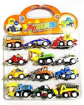 Allmart Enterprise Mini Pullback Go Car Models Toy Set For Kids - Set Of 12 Cars, Multicolor