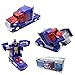 Truck Transforming Robot 2 in 1 Models - 1 Button Transformation, Realistic Engine Sounds, Multicolor Lights, 360 Degree Spinning - Ideal Kids Boys Girls Holiday Birthday Gift