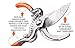 Hand Pruner Garden Shears Professional Bypass Pruner with Safety Lock Bypass Pruning Shears Tree trimmer pruner (Heavy Duty)