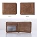 FlyHawk RFID Blocking Genuine Leather Wallets for Men Biford Mini&Slim Size Wallet