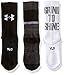 Under Armour Boy's UA Next Statement 2.0 Crew (Big Kid) White Socks Youth MD (6-7.5 Big Kid Shoe)