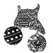 ammoon 3-ply SSH Loaded Prewired Humbucker Pickguard Pickups Set for Strat ST Electric Guitar Black Pearl