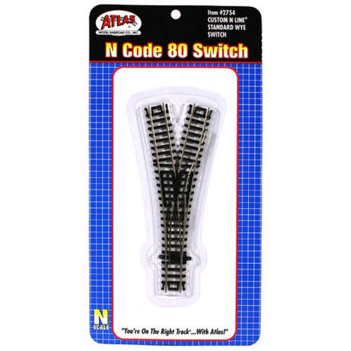 Atlas N Scale Code 80 Custom Line Turnout Manual Wye