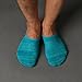 Toes Home Men Pack of 5 Low Cut Socks Cotton Athletic Ankle Crew No Show Non Slip Socks,(grey+light Blue+navy Blue)