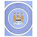Manchester City Bullseye Fleece Blanket (125cm x 150cm)