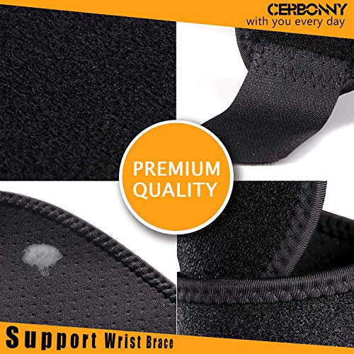 Cerbonny Wrist Support/Wrist Strap/Wrist Brace/Hand Support ­­­- ­Suitable for Both Right and Left Hands - Thumbnail 3