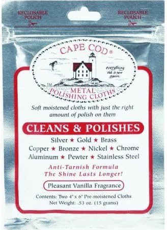 Full Case of 36 Cape Cod Metal Polishing Cloths with Counter Display