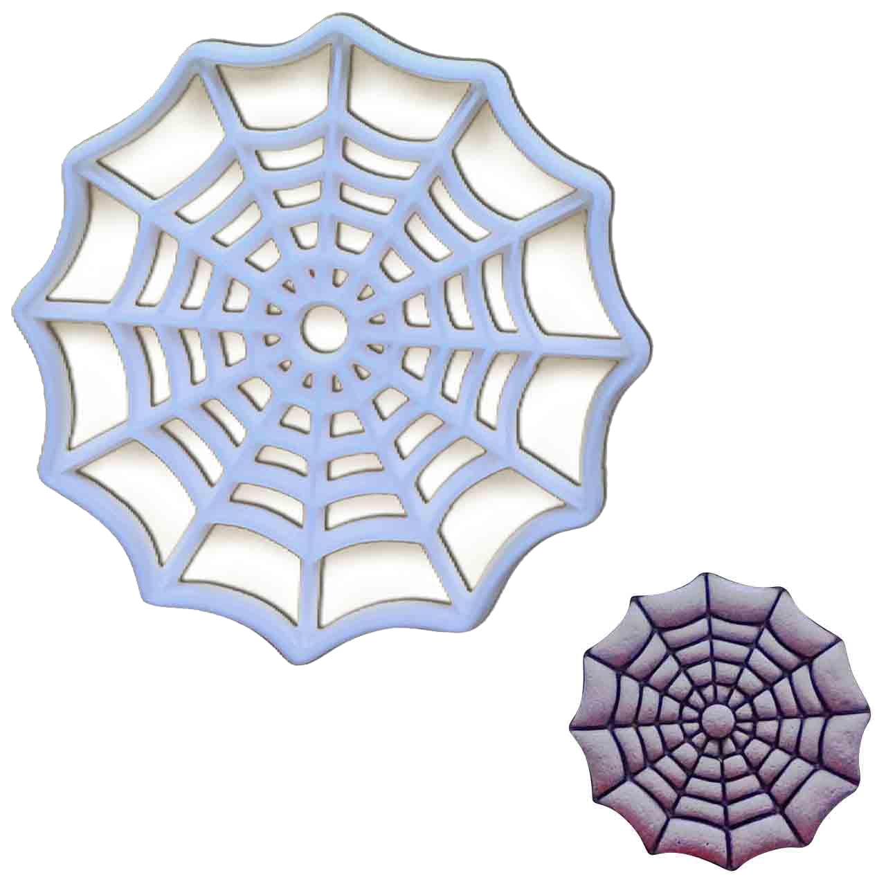 BAKERLOGY Web Cookie Cutter - Detailed Biscuit Cutter Design for Baking and Crafts, Ideal on Fondant, Dough, Clay