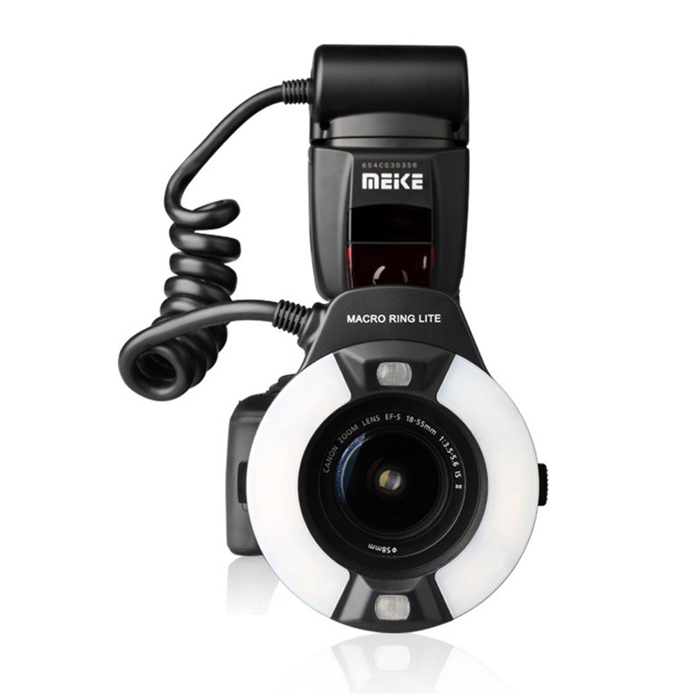 Meike Macro Ring Lite Flash Light for Canon EOS 5D Mark II, 6D, 7D, 70D, 60D, 60Da, 700D, 650D, 600D, 400D, 350D