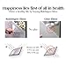 rabbitgoo Decorative Window Film, Self Static Cling Window Glass Film, No Glue Privacy Window Sticker UV Protection for Home Kitchen, Removable & Reusable 3D Window Covering Film, 35.4 x 78.7 inches