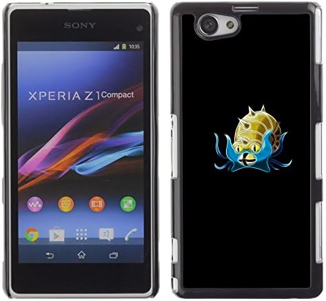 Rubber Case Hard Shell Cover Protective Accessory BY RAYDREAMMM - Xperia Z1 Compact D5503 - Poke Mosnter Golden Snail