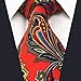 Shlax & Wing Men's Acceossories Necktie Printed Ties Red Paisley Silk Brand New
