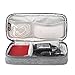 BUBM Carrying Bag for AC Adapter, Travel Organizer for Laptop Charger, Pouch Cover Case for Power Cord and Other Accessories, Gray