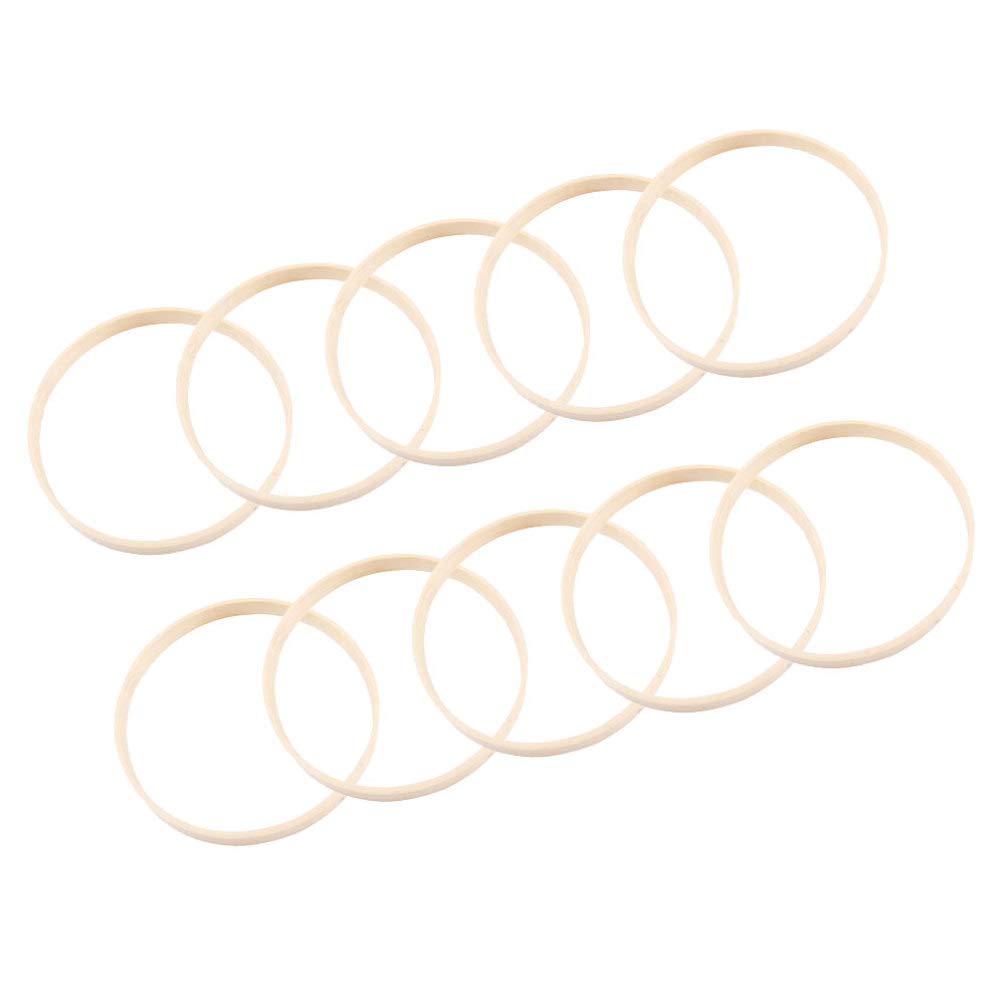 SUPVOX 13 Pcs 15Cm Bamboo Dream Catcher Hoops Round Fan Frames for DIY Crafting Wreath Making Embroidery and Wedding Decorations