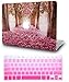 KECC Compatible with MacBook Air 13 inch Case (2010-2017 Release) A1369/A1466 Plastic Hard Shell Keyboard Cover (Cherry Blossoms)