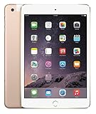 Apple iPad Mini 3 64GB 4G + Wi-Fi Unlocked GSM 4G LTE w/Siri & TouchID, Gold (Renewed)