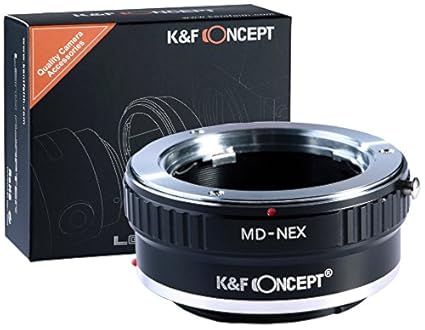 K&F Concept Minolta MD MC Objektivadapter kompatibel mit Sony NEX Alpha E-Mount Adapter | Adapterring Kamera Ring Objektiv MD
