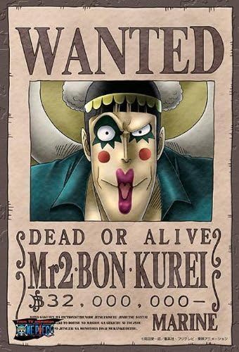 One Piece Mr 2 Bon Kurei Poszukiwany Plakat Puzzle 150 Sztuk Import Z Japonii Amazon Pl Zabawki