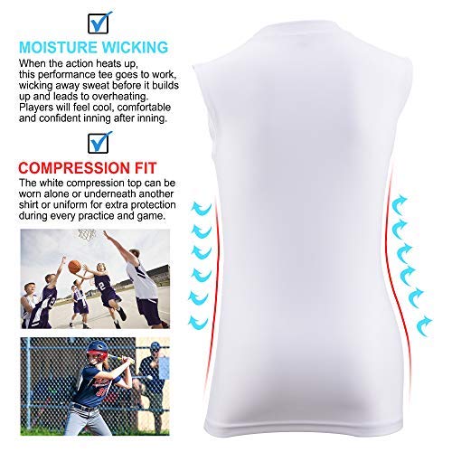 image for ProBay Catcher Baseball Chest Protector Shirt Youth - Heartguard Stern