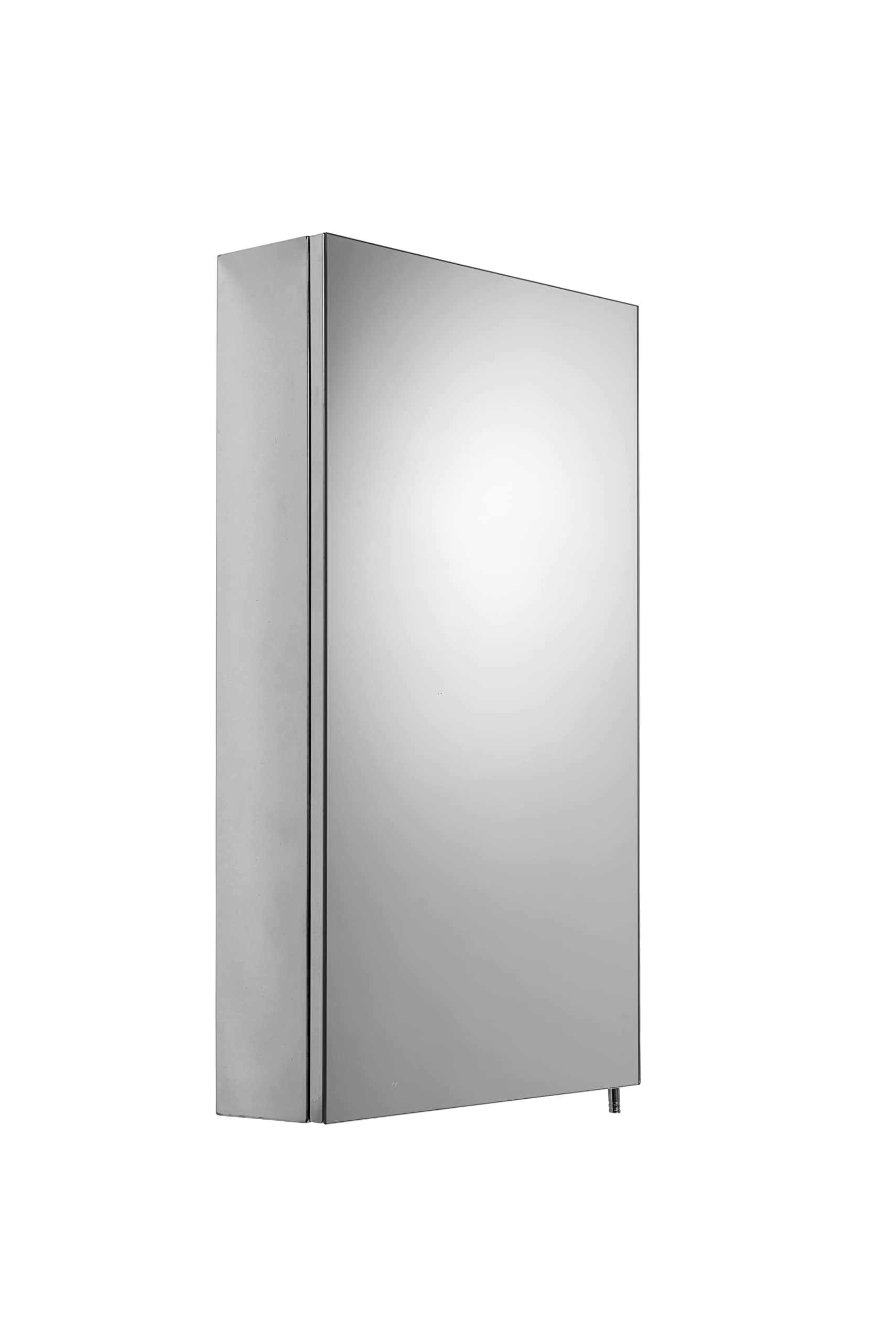 Croydex Colardo Stainless Steel Bathroom Mirror Cabinet – East to Install Bathroom Wall Cabinet with Adjustable Shelf, and Fully Assembled (67x38cm