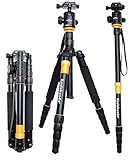 Koolehaoda K-666 Aluminum SLR Camera Tripod Monopod & Ball Head Portable Compact Travel for SLR Camera Canon Nikon Petax Sony Tripod Max Load: 15kg