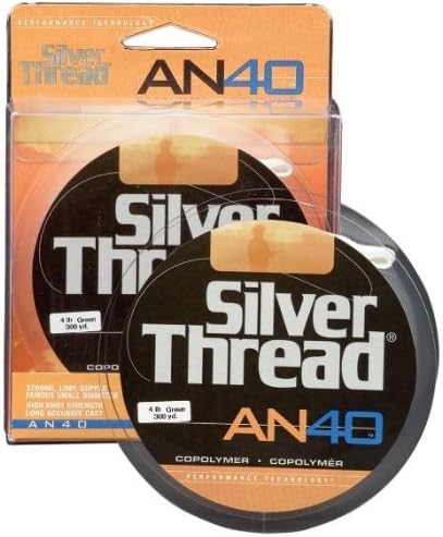 Pradco Silver Thread AN40 Bulk Spool Fishing Line-3000 Yards (Green, 17-Pound Test)