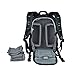 YAAGLE Oxford Large Capacity Multi-function Waterproof Anti-shock DSLR Gadget Camera Bag Professional Gear Photography Travel Backpack Rucksack with Inner Padding and Extra Rain Cover for Canon Nikon Sony Nikon Olympus Samsung Size:45*30*19CM