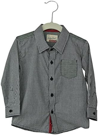 Sovereign Code Plaid Shirt (24M, Black and White Chekered)