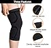 Compression Knee Sleeve-knee support brace with Anti Slip, Joint Pain & Arthritis Relief, Injury Recovery, Improved Circulation for Running, Skiing,Cycling,Jogging, Walking etc-Single Wrap