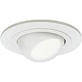 HALO 4 in. Matte White Recessed Ceiling Light Adjustable Eyeball Trim, Small, (998P)