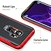 TORRAS Galaxy S9+ Plus Case, 2 in 1 Hybrid Fit Soft TPU Rubber Cover with Reinforced Hard Bumper Frame Slim Anti-Scratch Phone Case for Samsung Galaxy S9+Plus, Black/Red Edge