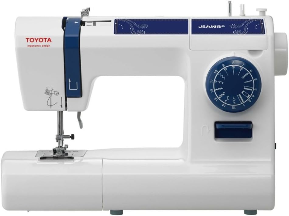 Toyota JCB15EU Jeans Machine à Coudre, Blanc 41 x 19,8 x 29,4 cm