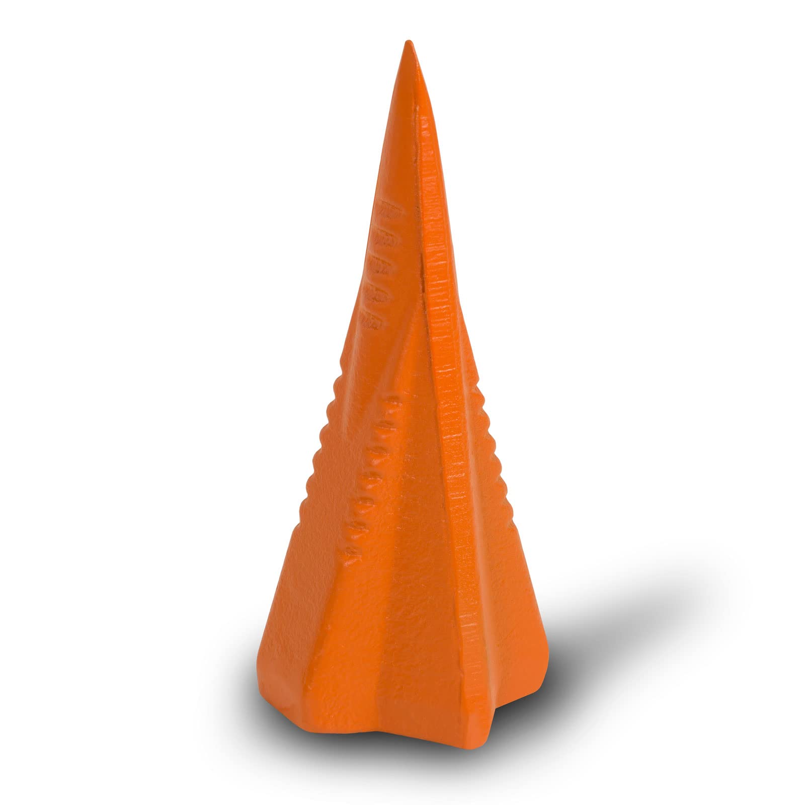 EBERTH Splitting wedge, wood splitter made of steel, size 7 x 7 x 17 cm, splitting grenade for easy, safe wood splitting, professional tool, rotary splitting wedge, manual wood splitter