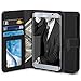 S6 Edge Case, Tauri [Stand Feature] Samsung Galaxy S6 Edge Wallet Leather Case with Stand, ID & Credit Card Pockets Flip Cover – Black