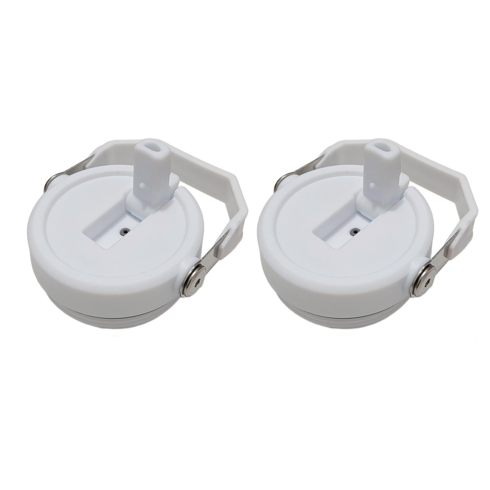 Photo 1 of 1 pack Tumbler Lid for Stanley IceFlow 20oz 30oz Spill Proof Tumbler Cover with Handle and Straw (Milky white, 30oz)