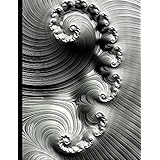 Composition Notebook - College Ruled, 100 Sheets: Mandelbrot Set Fractal Art - Angel Wings (200 Pages, 7.5" x 9.75") (Mandelbrot Set Fractals)
