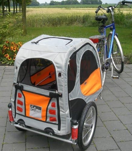 Comfort Wagon Petego M Gefederter Aluminium Hundeanhanger