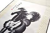 Abacus Chinese Silk Scroll / Picture Scroll / Wall Scroll - Lone Horse in Majestic Stride 30X100cm (S017 US)