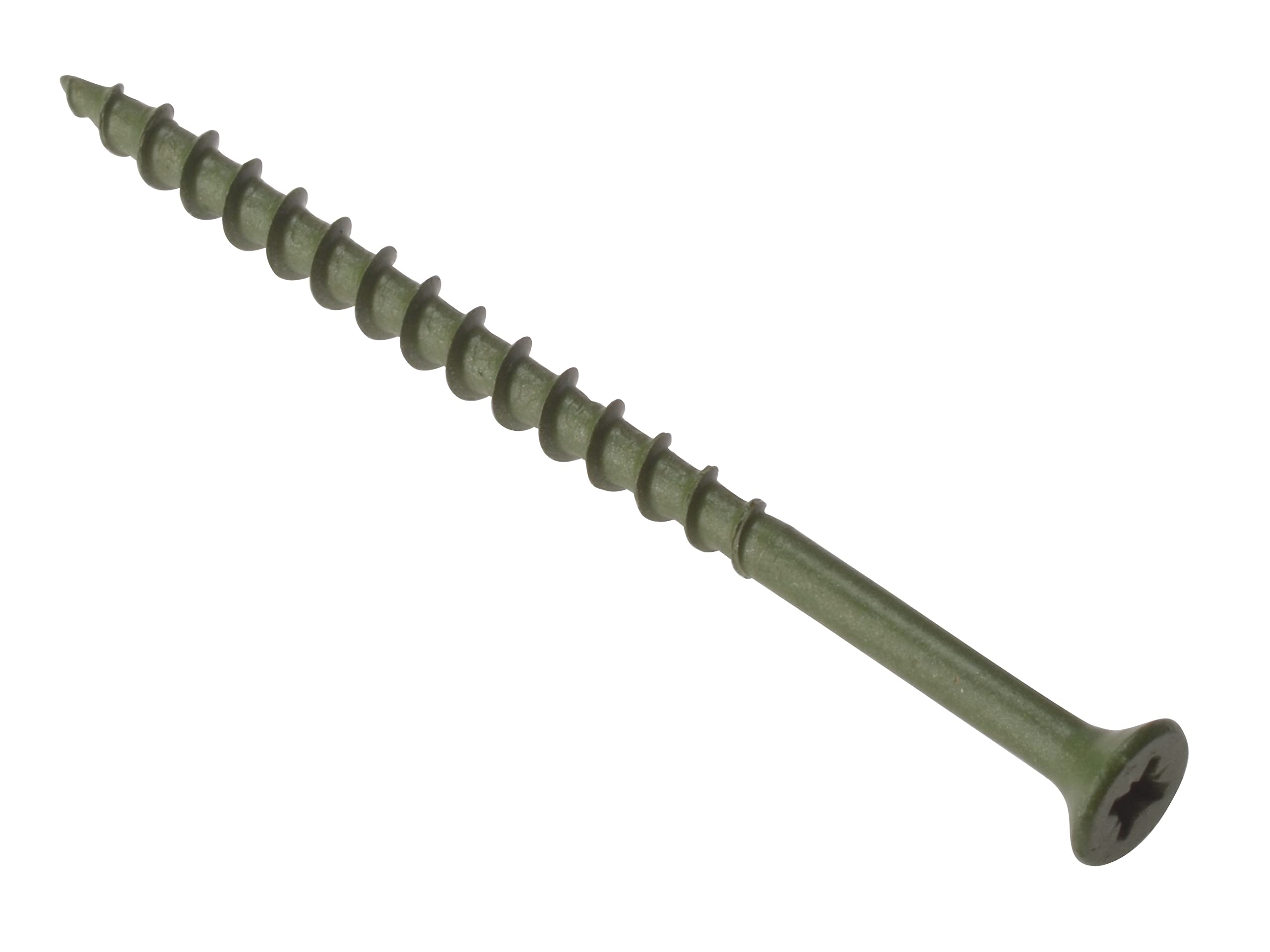 ForgeFix Countersunk Decking Screws | 4.5 x 60mm | Green | Tub 1000